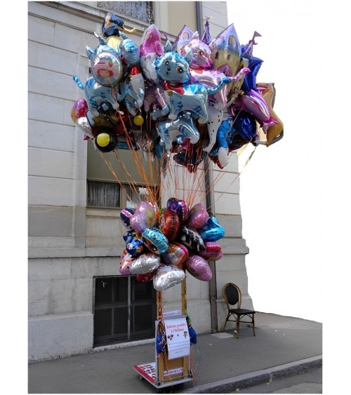 Ballon hélium Saint-Nicolas vendu gonflés à l'hélium envoyés par la poste