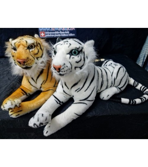 Petit Tigre Blanc ou Brun  de 50 cm un Trésor doux à croquer