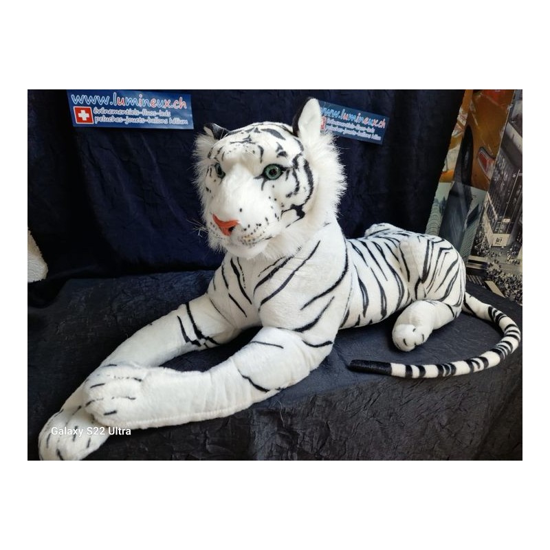 Tigre Blanc ou brun 80 cm Magnifique de Luxe