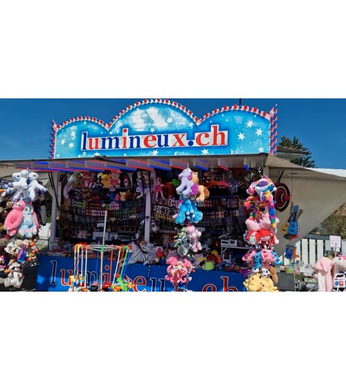 A vendre : Remorque événementielle www.lumineux.ch - 5m x 2m - FULL LED - ÉTAT TOP - info@lumineux.ch