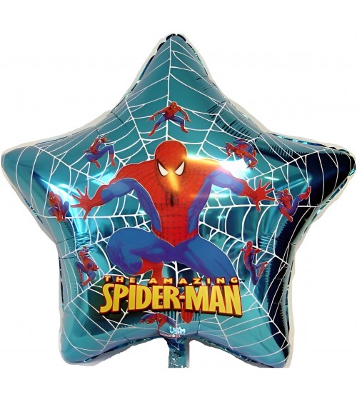 Ballon hélium Spiderman étoile