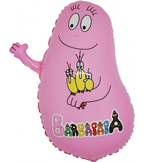 Ballon hélium Barbapapa rose