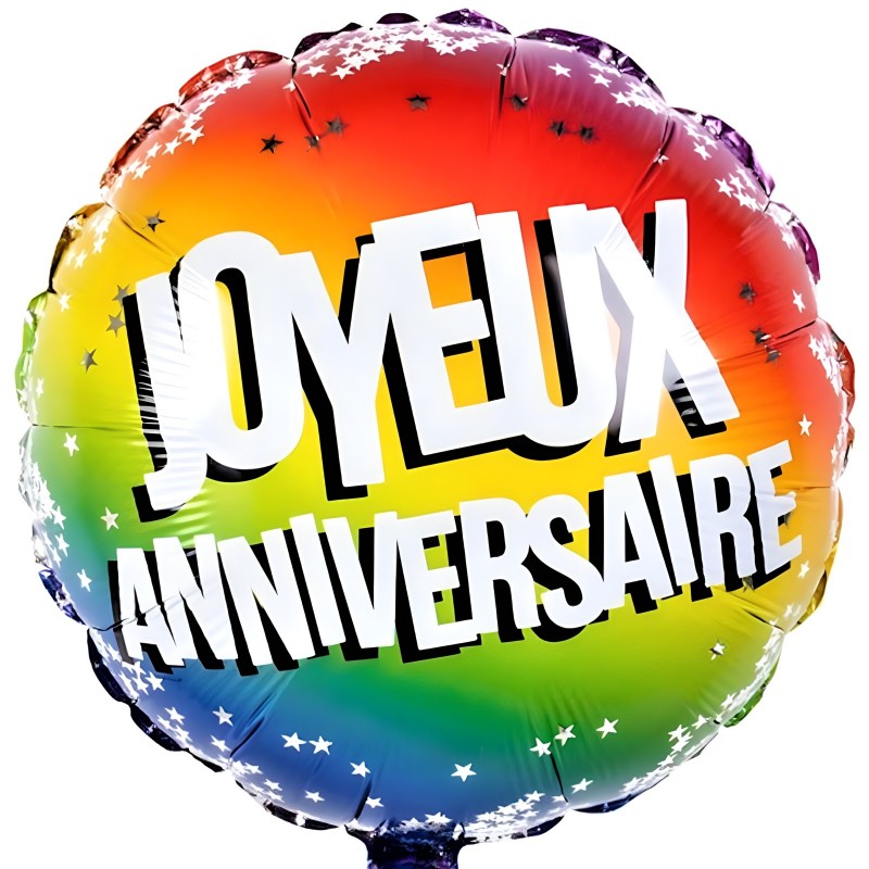 Ballon hélium Joyeux Anniversaire