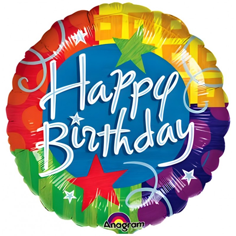 Ballon hélium Happy Birthday
