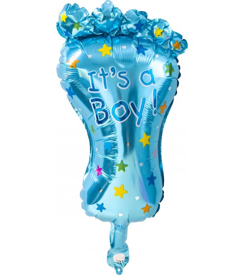 Ballon hélium naissance It's a Boy pied bleu