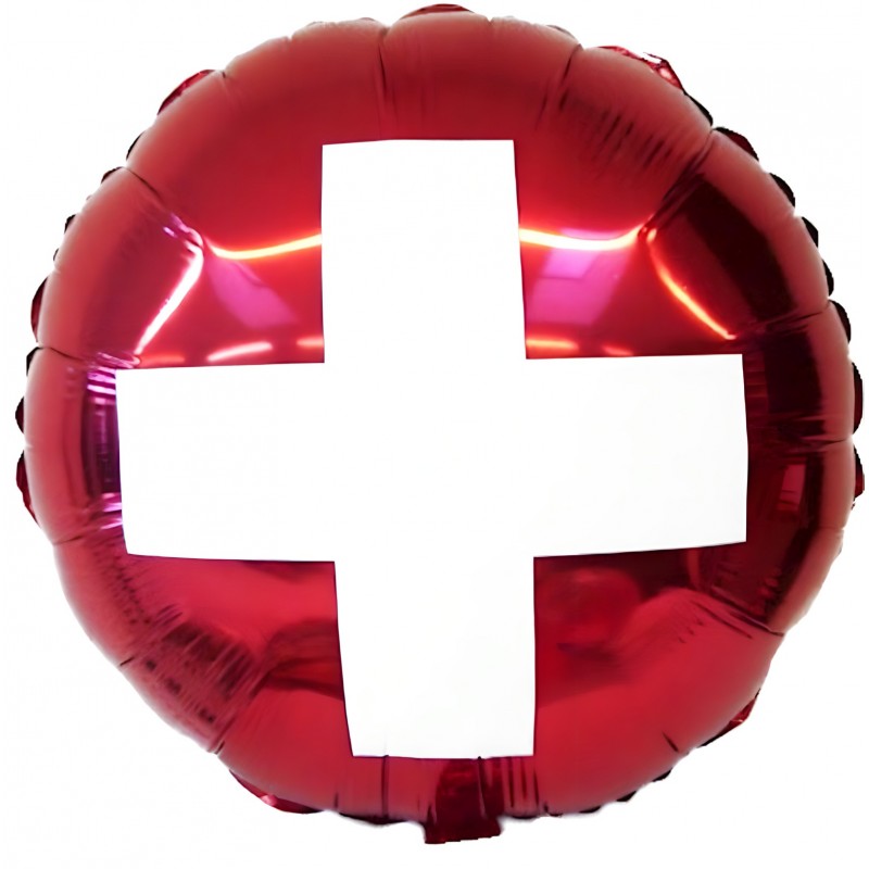 Ballon hélium Croix Suisse