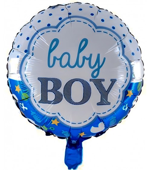 Ballon hélium rond naissance Baby Boy