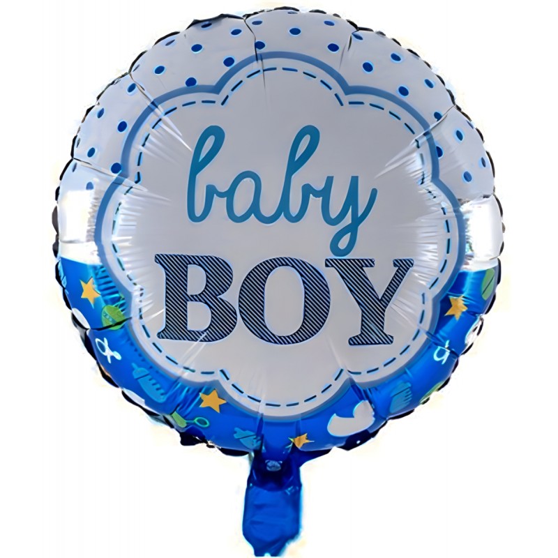 Ballon hélium rond naissance Baby Boy