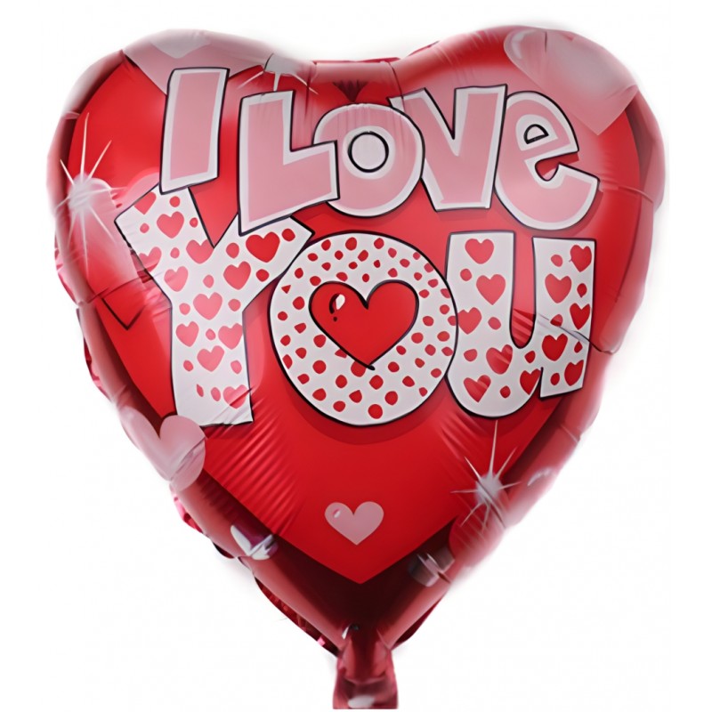 5 Ballons Cœur Rouge Hélium - 18 Pouces En Foil Aluminium, Auto-scellants, Avec Ruban Et Paille - Pour Mariage, Anniversaire, Saint-Valentin, Fête
