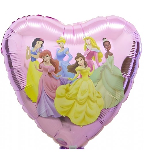 Ballon hélium cœur princesse