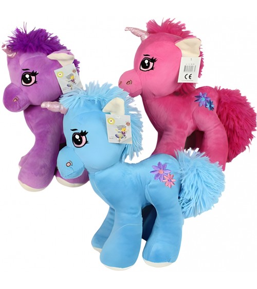 Peluche Poney Licorne 30cm